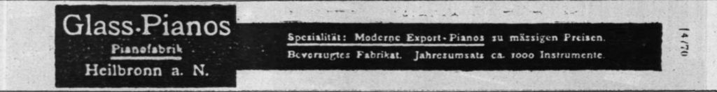 Anzeige Glass 1913