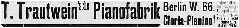 Fa. Trautwein 1899