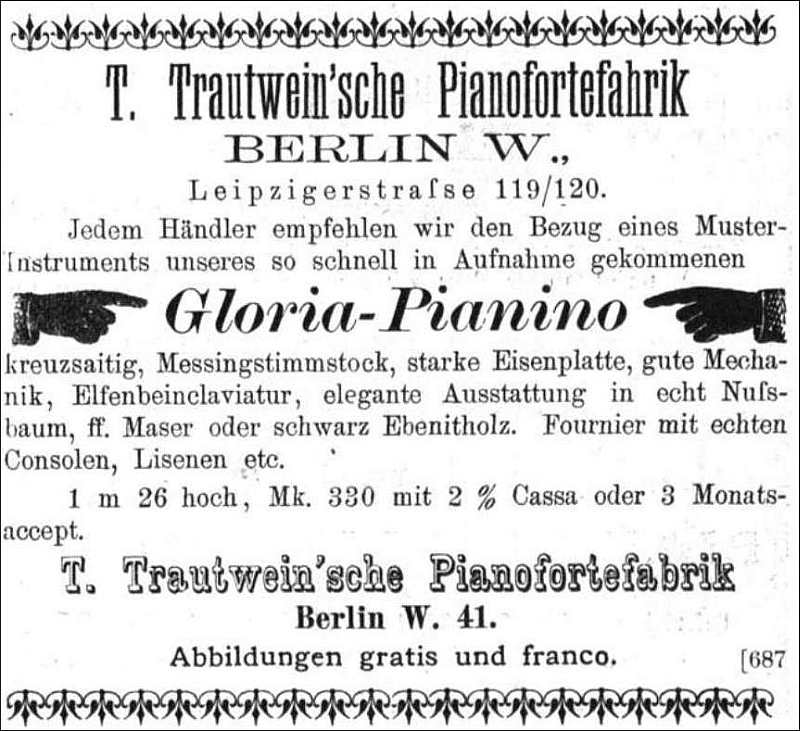 Fa. Trautwein 1892